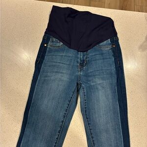 Dual-toned Skinny Maternity Jeans